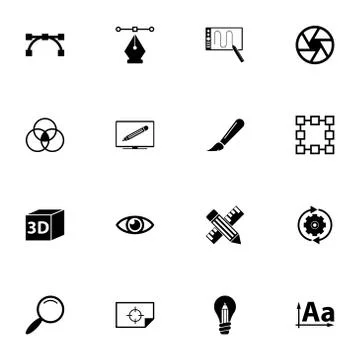 Design - Flat Vector Icons イラスト素材