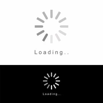 Design forms a loading proces Illustrazione stock