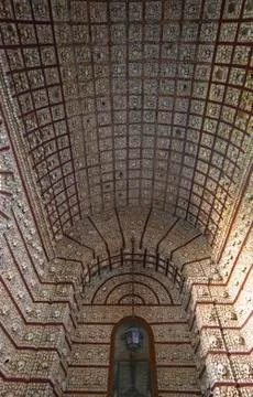 Design frame pattern beauty bone chapel skull 스톡 사진