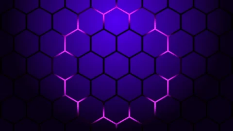 Design of future surface with hexagon technology abstract background concept. Stock Footage 150357905