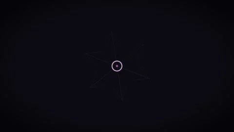 Design with glowing star shape and subtle points of light Stock Footage 337064362