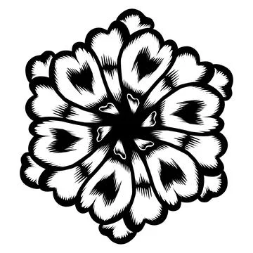 Design graphic of Botanical circle frame. Illustrazione stock