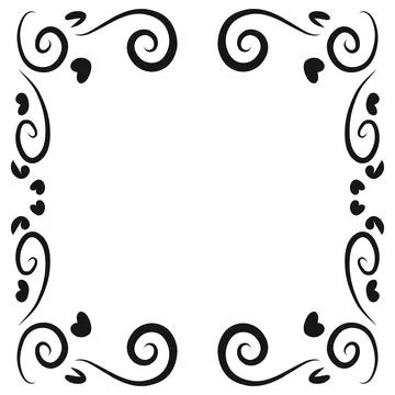 Design graphic of Decorative frames. Stock Illustration