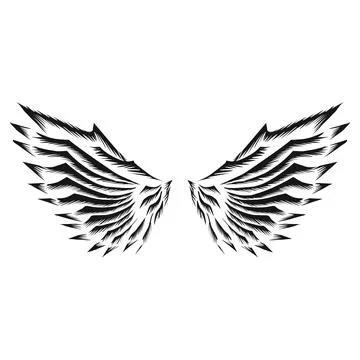 Design graphic of wing icon Stock Illustration