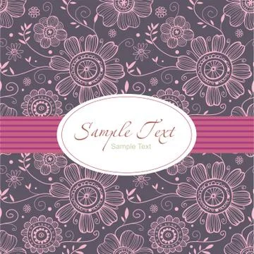 Design for greeting card Stock Illustration