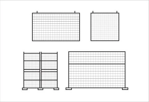 Design grid panel wall line stroke set isolated unique イラスト素材