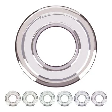 Design grommet ring cartoon vector graphic Stock Illustration
