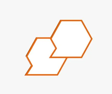 Design hexagon bubble Stock Illustration