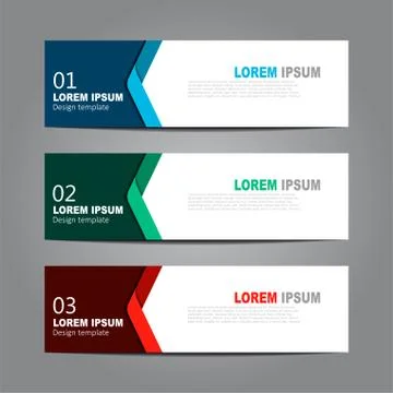 Design horizontal template flyer banner. Vector illustration. Stock Illustration