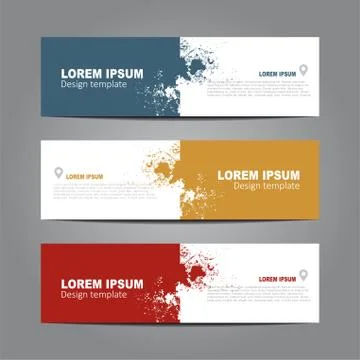 Design horizontal template flyer banner. Vector illustration. Illustrazione stock