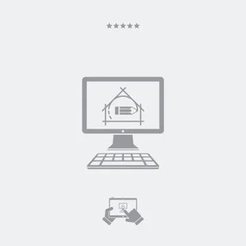 Design of house project Stock Illustration