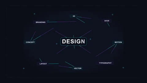 Design HUD technology motion graphic network animation Stock Footage 347051437