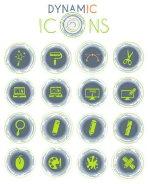 Design icon set Stock Illustration