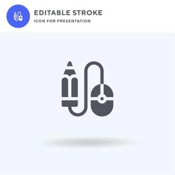 Design icon vector, filled flat sign, solid pictogram isolated on white, logo 스톡 일러스트