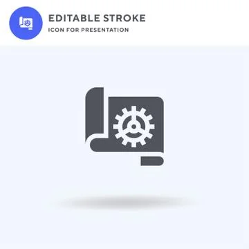 Design icon vector, filled flat sign, solid pictogram isolated on white, logo Stock-Illustration