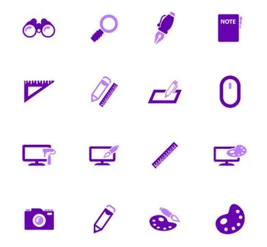 Design icons set Stock Illustration