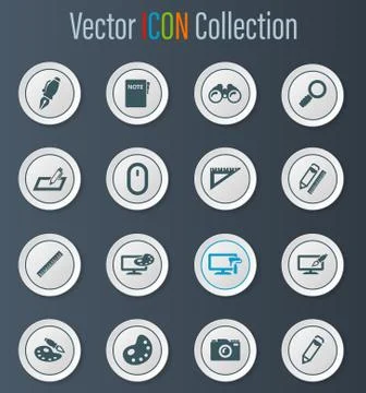 Design icons set Stock Illustration