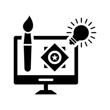 Design idea icon. Stock Illustration
