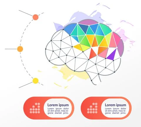 Design innovation process infographic chart design element set Stock Illustration