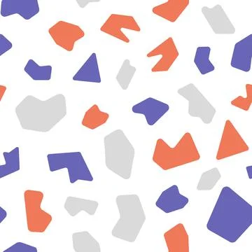 Design Interior Decor. Vector terrazzo texture. Seamless pattern Stock Illustration