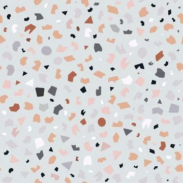 Design Interior Decor. Vector terrazzo texture. abstract seamless pattern. Illustrazione stock