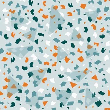 Design Interior Decor. Vector terrazzo texture. abstract seamless pattern Stock Illustration