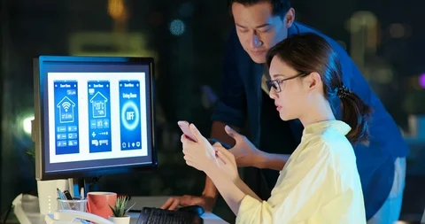 Design IoT Smart Home concept Stock Footage 117176403