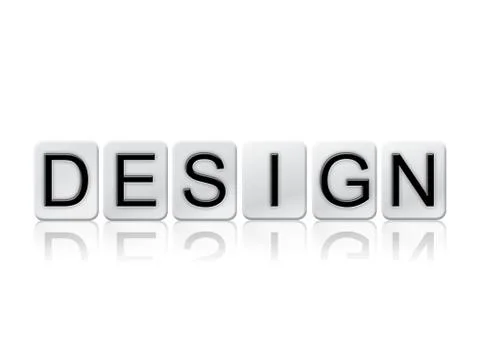 Design Isolated Tiled Letters Concept and Theme Stock Illustration