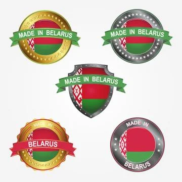 Design label of made in Belarus. Vector illustration Stock Illustration