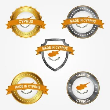 Design label of made in Cyprus. Vector illustration Stock Illustration