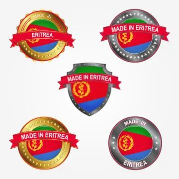 Design label of made in Eritrea. Vector illustration Stock Illustration
