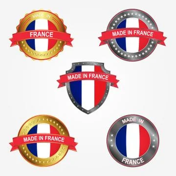 Design label of made in France. Vector illustration Stock Illustration