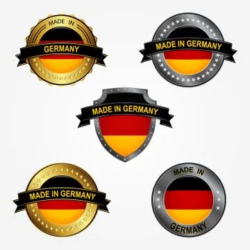 Design label of made in Germany. Vector illustration Illustrazione stock