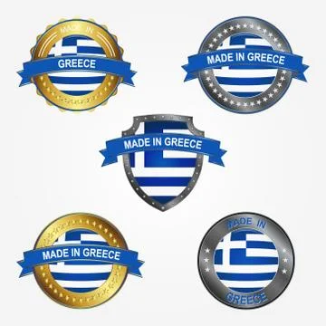 Design label of made in Greece. Vector illustration Illustrazione stock