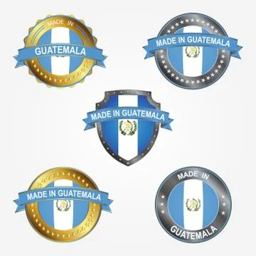 Design label of made in Guatemala. Vector illustration Stock Illustration
