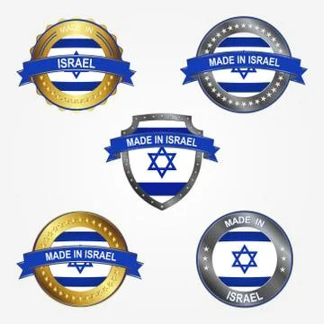 Design label of made in Israel. Vector illustration Stock Illustration