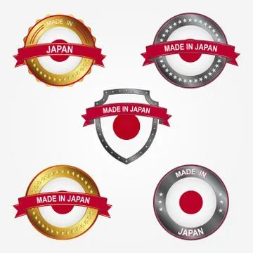 Design label of made in Japan. Vector illustration Stock Illustration