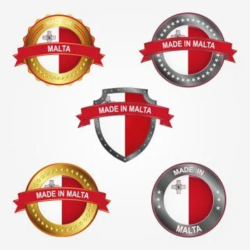 Design label of made in Malta. Vector illustration Stock Illustration