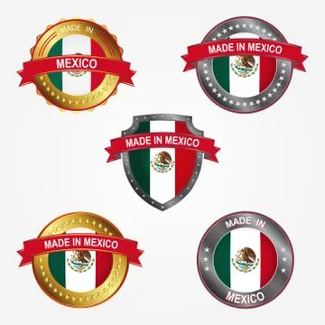 Design label of made in Mexico. Vector illustration Stock Illustration