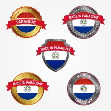 Design label of made in Paraguay. Vector illustration Stock Illustration