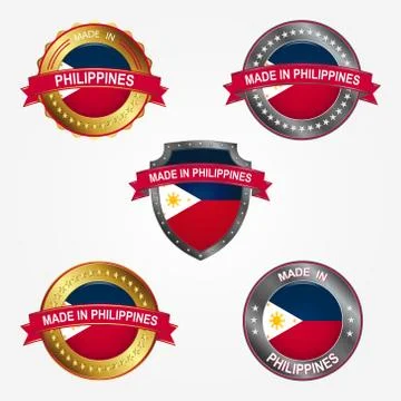 Design label of made in Philippines. Vector illustration Stock Illustration