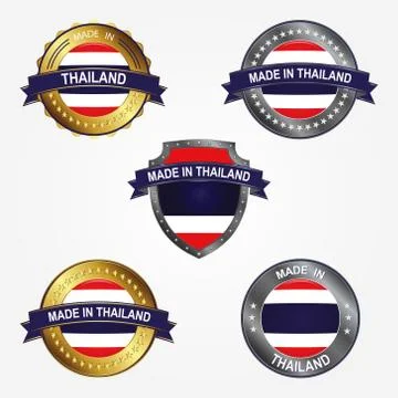 Design label of made in Thailand. Vector illustration Stock Illustration