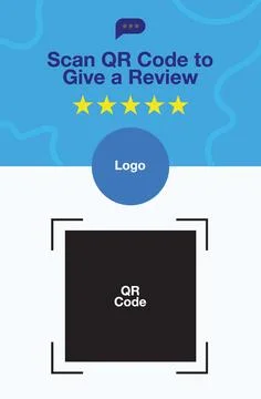 Design layout card review store unique flat promotion Stock-Illustration
