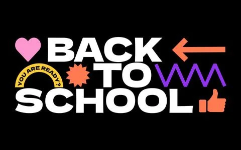 Design layout template for Back to school. Stock Illustration