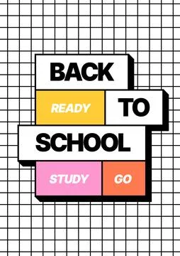 Design layout template for Back to school. Stock Illustration