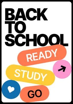 Design layout template for Back to school. Stock Illustration