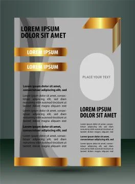 Design layout template - brochure of flyer Stock Illustration