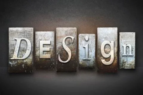 Design letterpress Stock Illustration