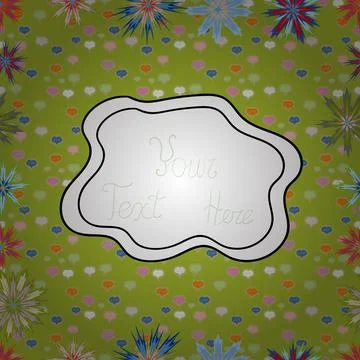 Design letters. Simple Feminine Pattern for Card, Invitation, Print. Seamless. V Stock Illustration