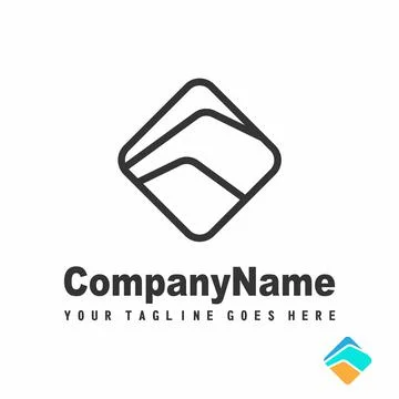 Design a line that is inside a rectangle. 스톡 일러스트